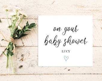 Baby Shower Card | Greeting Card | Card | Family | Friends | Baby Boy | Baby Shower | Baby Girl