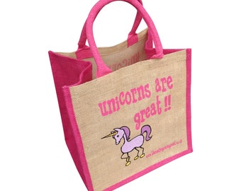 Unicorns are Great Canvas Shopping Bag ǀ Gift ǀ Bags and Accessories ǀ Shopping