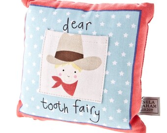 Tooth Fairy Pillow - Cowboy ǀ Cowboy ǀ Cushion ǀ Lost Tooth