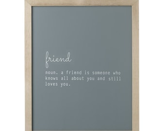 Friend Quote Sign ǀ Friend Sign ǀ Homeware