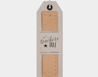 Teachers Rule Wooden Ruler | Teacher Gift | Teacher | End of Year | Teachers