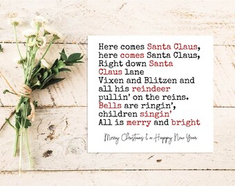 Christmas Quote Card | Quote Greeting Card | Quote Card | Family | Friends | Christmas Greeting | Xmas Card