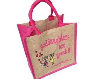 Goddaughters are Great Canvas Shopping Bag ǀ Gift ǀ Bags and Accessories ǀ Shopping