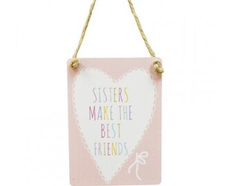 Mini Metal Sign - Sister ǀ Hanging Sign ǀ Gift