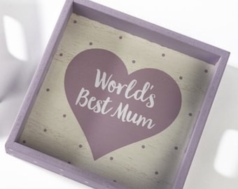 Mum Wooden Bits and Bobs Tray ǀ Homeware ǀ Gift