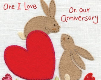 Anniversary Card ǀ Love ǀ One I Love ǀ Greeting Card