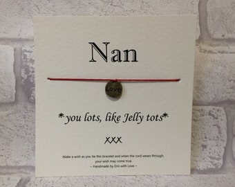 Nan (Jelly Tots) Wish Bracelet ǀ Bracelet ǀ Gift