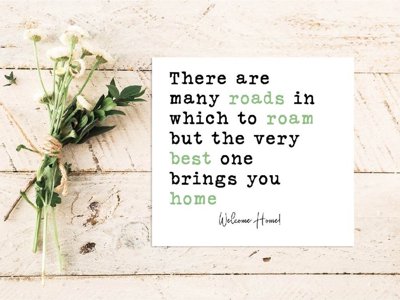 Home Quote Card Quote Greeting Card Quote Card Etsy