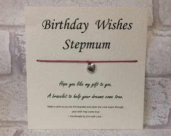 Stepmum (Birthday) Wish Bracelet ǀ Bracelet ǀ Gift