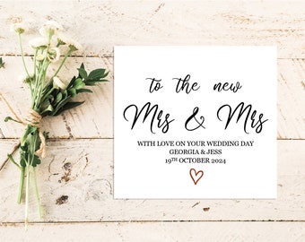 Mrs & Mrs | Wedding Card | Greeting Card | Card | Family | Friends | Love | Engagement | Wedding | Anniversary