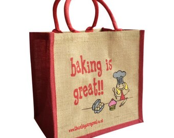 Baking is Great Canvas Shopping Bag ǀ Gift ǀ Bags and Accessories ǀ Shopping