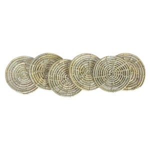 Hand-woven Palm Fiber Drink Coasters from Mexico