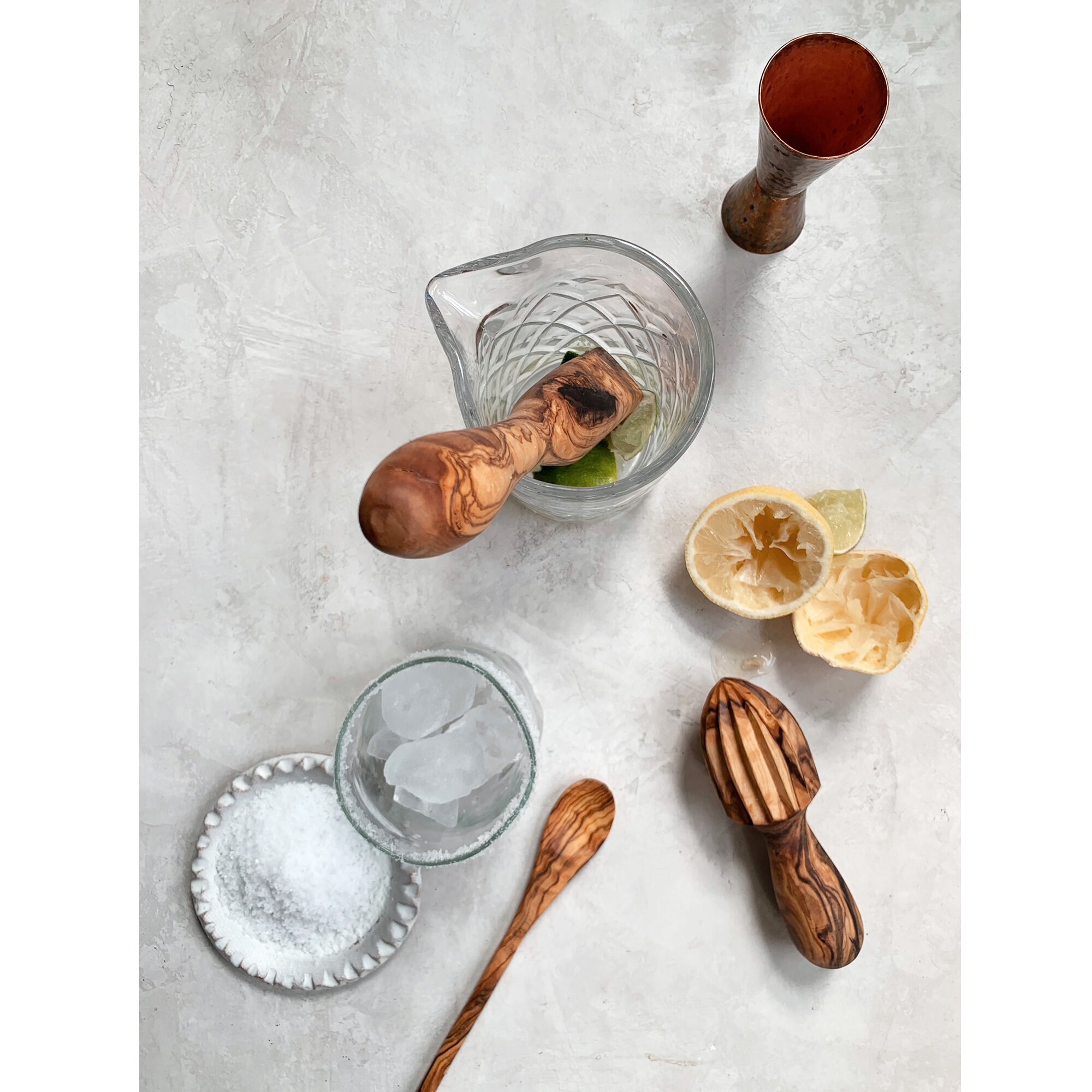 Olive Wood Bar Tool Set Includes Olive Wood Muddler Citrus Etsy
