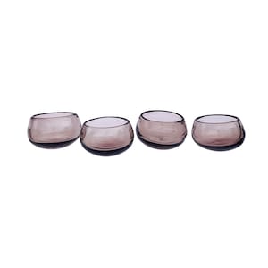 Tiny Dancers - Mexican Hand Blown Glass Mezcal Copitas | Tequila Sippers | Wide-Mouth Shot Glasses in Blush Pink