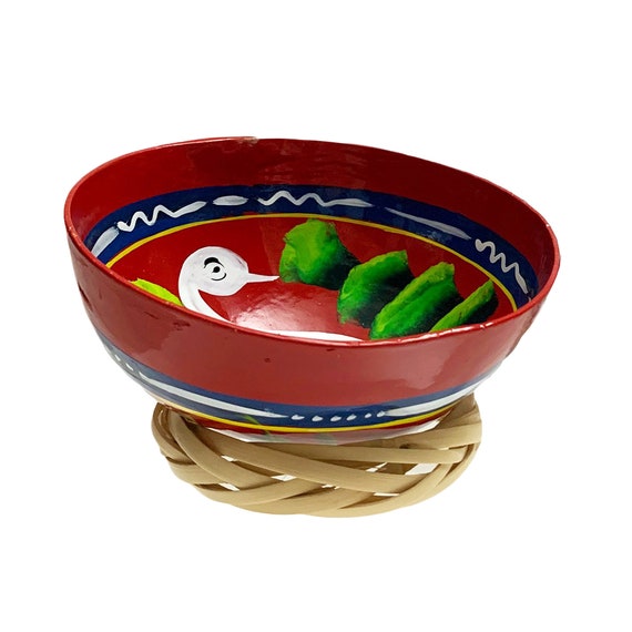 Brightly Colored Jicara Gourd Bowls for Tejate or Decoration