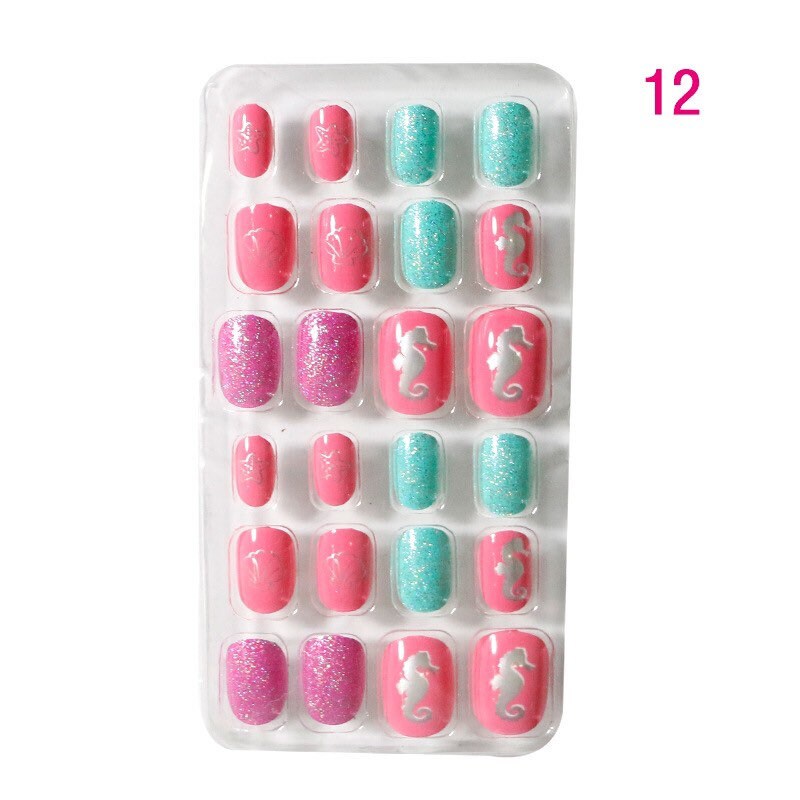 False Nails 192 Stick On Nails Set 8 Packs Girls Nails Etsy