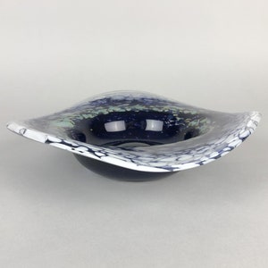 Serving Bowl Centrepiece Vintage Art Glass Bowl Bohemian Glass