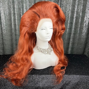 Classic Styled Lacefront Drag Queen Wig | Big and Beautiful | Single Wig | Synthetic Custom Wig |