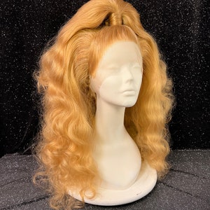 Half up Half Down Hairstyle | Synthetic Custom Wig | Styled Lace front Drag Queen Wig