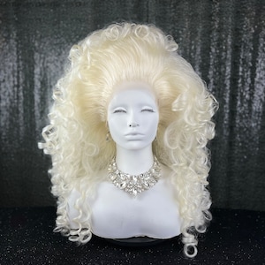 Extra Curly Hairstyle | Single Wig | Synthetic Custom Wig | Styled Lace front Drag Queen Wig