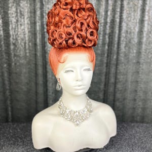 Drag Pageant Updo | High Curly Bun Styled Lace front Drag Queen Wig | Single Wig | Synthetic Custom Wig | Crown Hairstyle