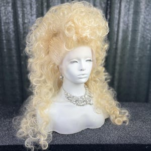 Big and Curly Mullet Styled Lace front Drag Queen Wig | Single Wig | Synthetic Custom Wig |