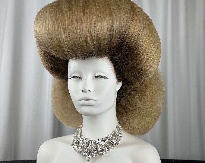 Large Avant Garde Big Hairstyle | Victory Roll Inspried Synthetic ...
