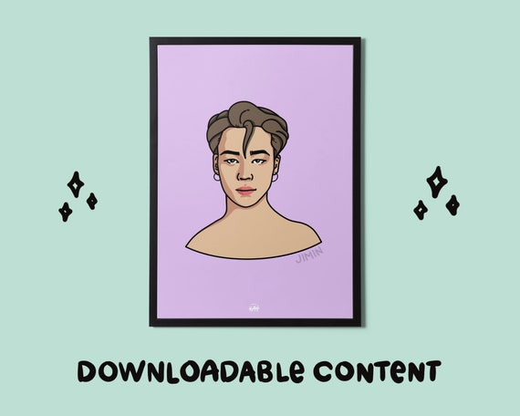 Digital Download Print Jimin Headshot Bts Kpop Self Download And.