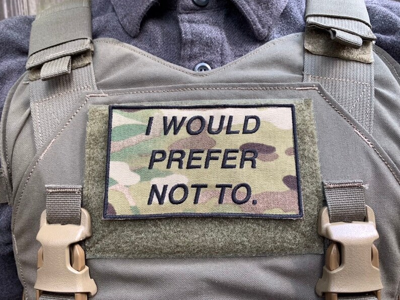 I Would Prefer Not To 5x3\u201d Multicam Morale Patch