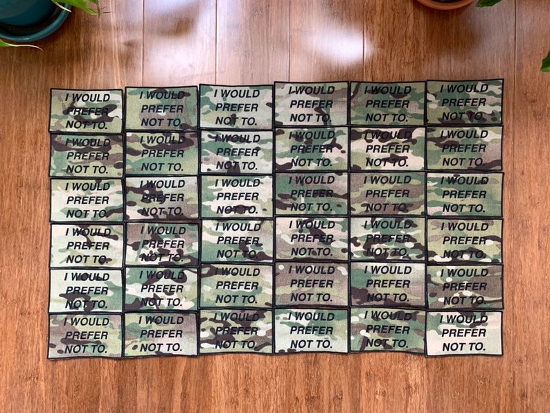 I Would Prefer Not To 5x3\u201d Multicam Morale Patch