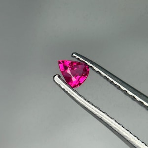 Natural Pink Spinel Gemstone , Mahenge Spinel Pear Shape , 0.23 Carats Faceted Spinel , Spinel