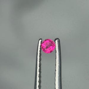 Natural Pink Spinel Gemstone , Mahenge Spinel Round , 0.12 Carats Faceted Spinel , Spinel