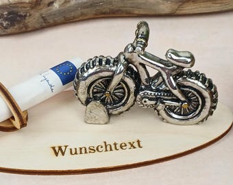 Personalized Bike Money Gift | Custom Text Gift Base | Cycling Lover Gift | Miniature Bicycle Decoration | Unique Money Holder