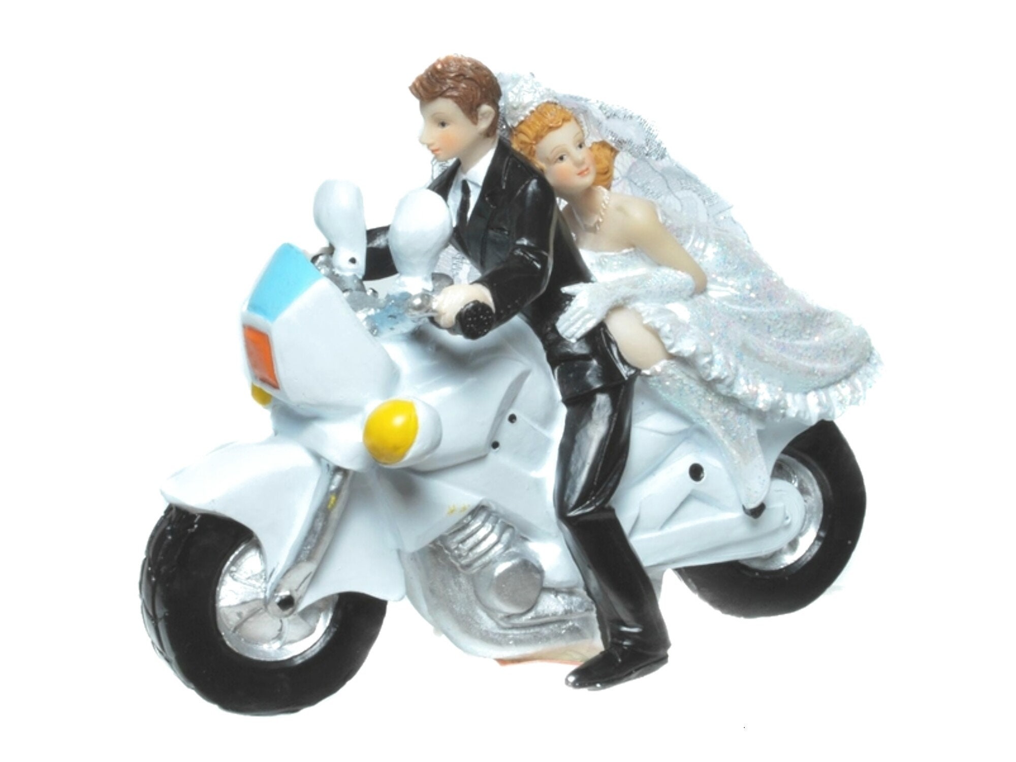 Deko Figur zur Hochzeit Brautpaar Motorrad Tortenfigur Etsy