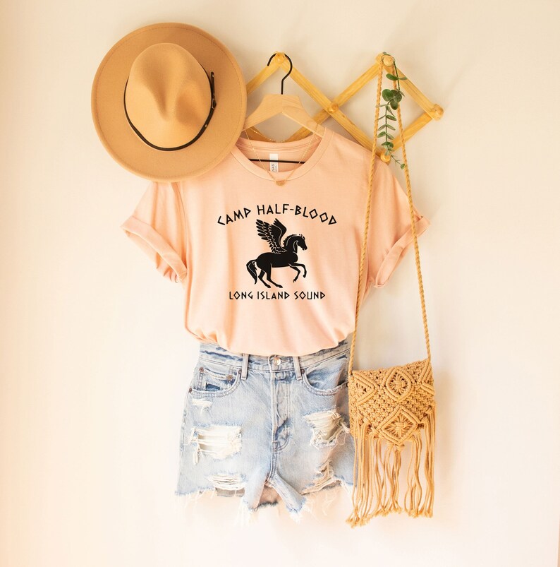 Percy Jackson, camiseta del Campamento Mestizo, camisa de Percy Jackson