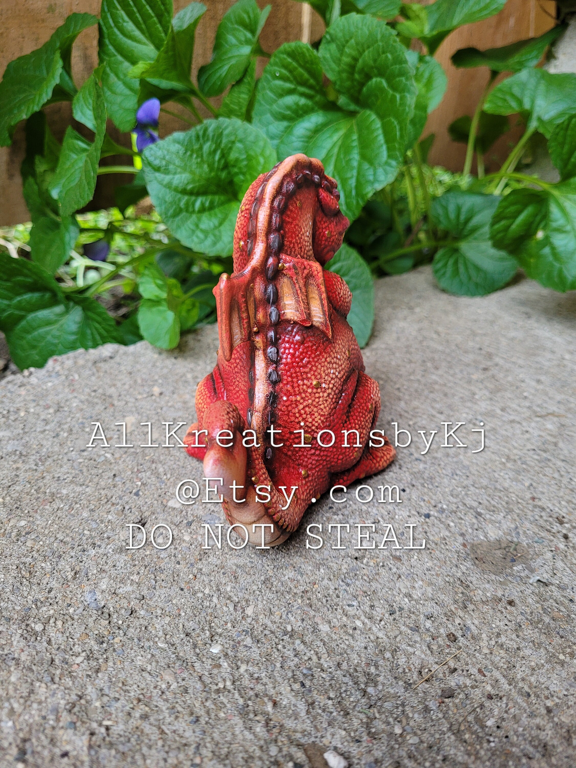 Ceramic Dragon, Tampa Bay Dragon, Small Dragon Figurine, Miniature Dragon, Cute Ceramic Dragon
