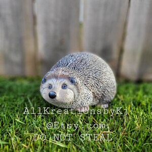 Ceramic Hedgehog, Hand painted ceramic Hedgehog, Hedgehog figurine, Garden Hedgehog, Cute Hedgehog, Collectible Hedgehog, Spring Decoration