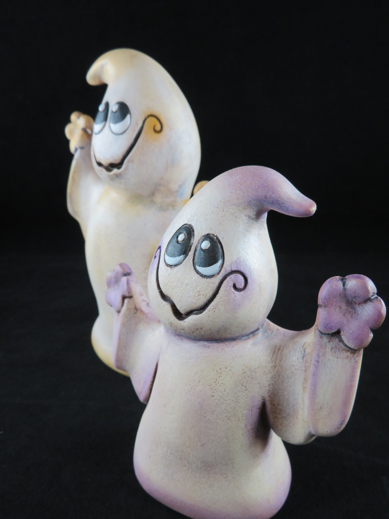 Ceramic Ghost figurines Ceramic Ghost Decoration Halloween Etsy