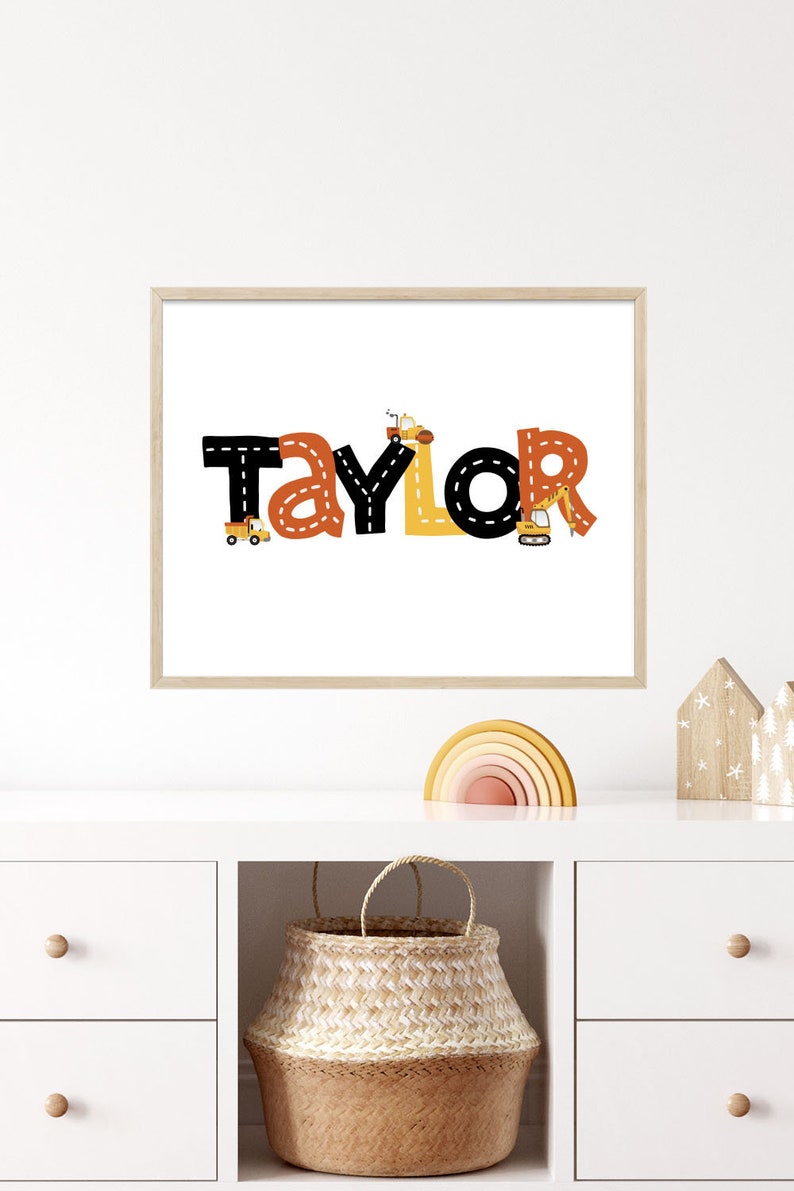 Personalized Printable Wall Art for a Childs Bedroom Nursery Etsy