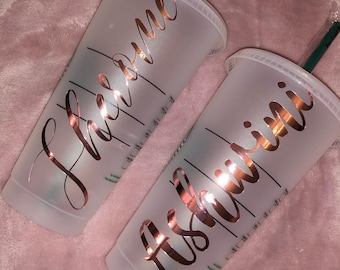 Personalized Starbucks Cup/ Personalized Christmas gift/Custom Gifts Teacher/Stocking stuffer Bridesmaid gift/ Custom Tumbler