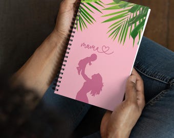 Mother's Day gift Spring Summer journal diary Spiral notebook