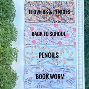 Twisty Teacher Headband, Pencil Print, Back to School, Book Worm, Pencils, Apples image 2