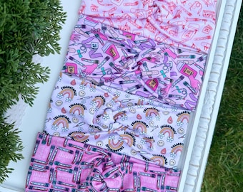 Phlebotomist Twist-hoofdband: zachte medische print, laboratorium, phleb, verpleegster, cadeau voor gezondheidszorg, laboratorium, rekbaar