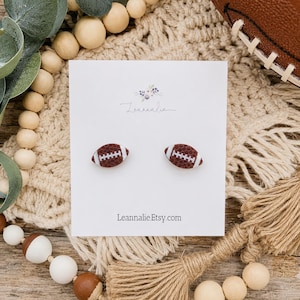 Fußball-Ohrstecker, Edelstahl-Ohrstecker, Sport-Ohrstecker, Herbst, Ball, Spieltag