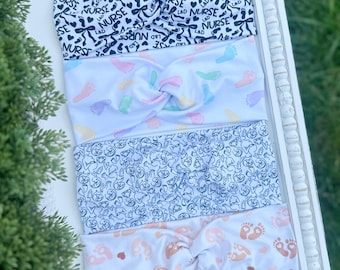 Labor and Delivery Soft Headband: Handmade, Nurse, RN Gift, NICU, Lactation, Newborn, Maternity