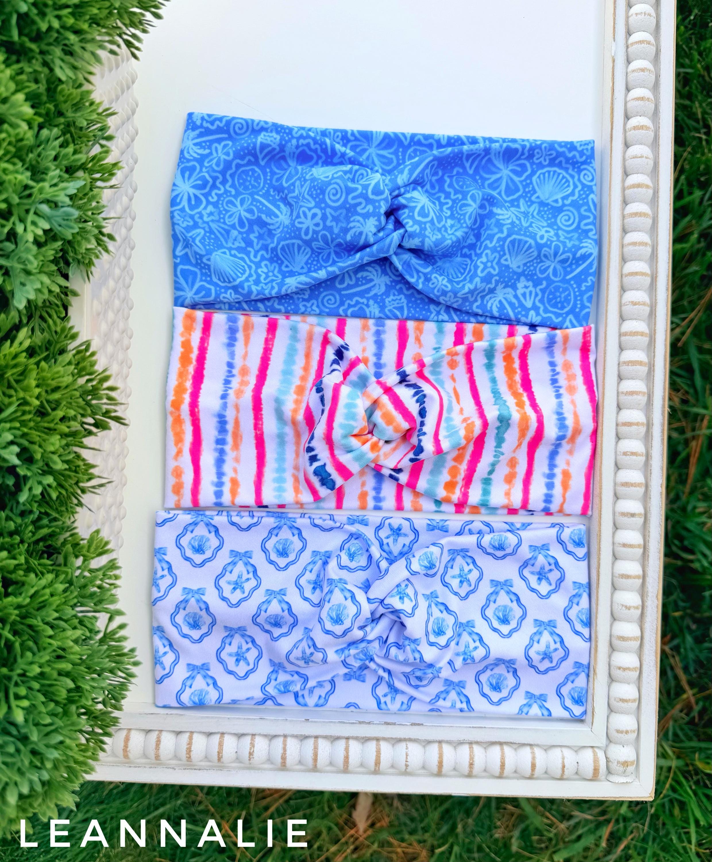 Blue and Purple Floral Headband - Etsy