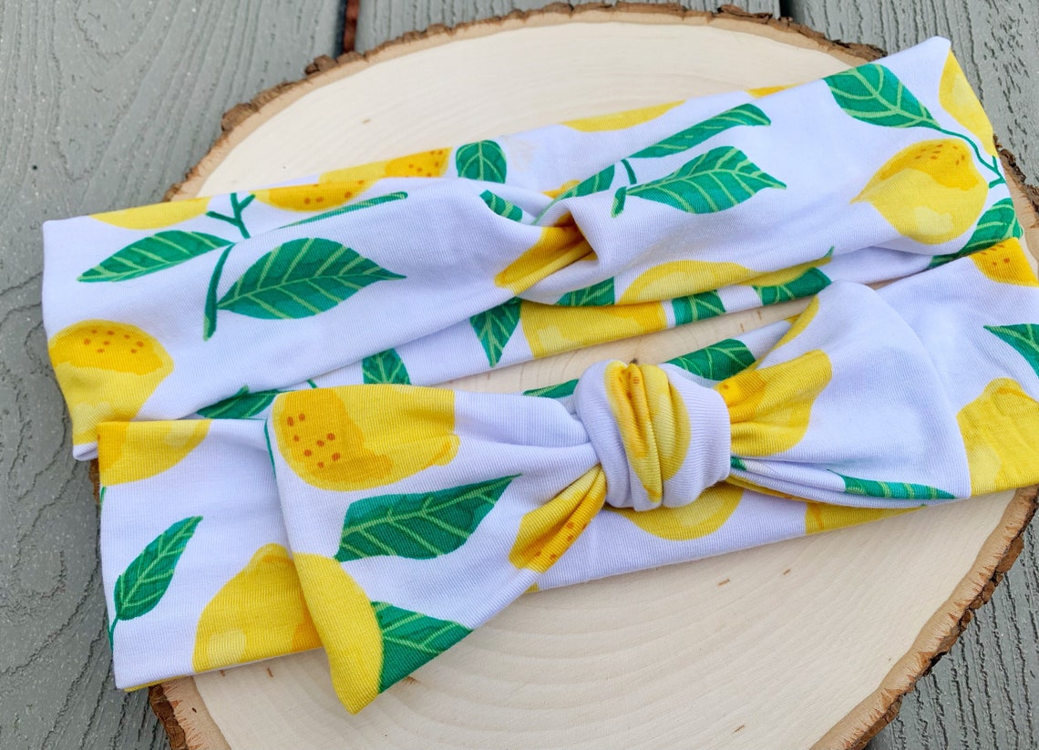 Lemon Headband Lemons Fruit Headband Soft Headband Sailor Etsy