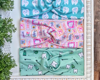 Dentist, Zahn Stirnband, Hygieniker, RDA Geschenk, Zahnarzt, Zähne, weich, Kieferorthopäde, Kappe, Lächeln, Haarband