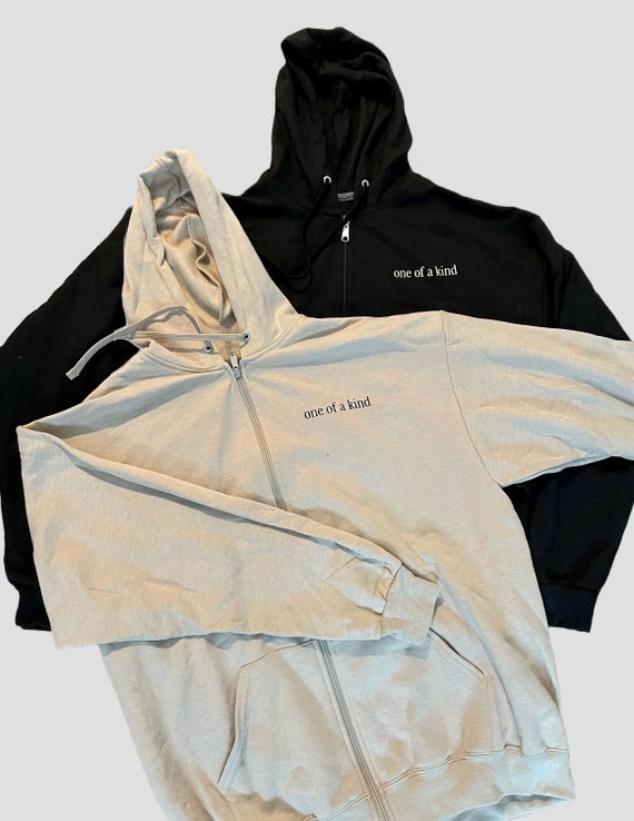One of a Kind Graphic Zip Up Hoodie