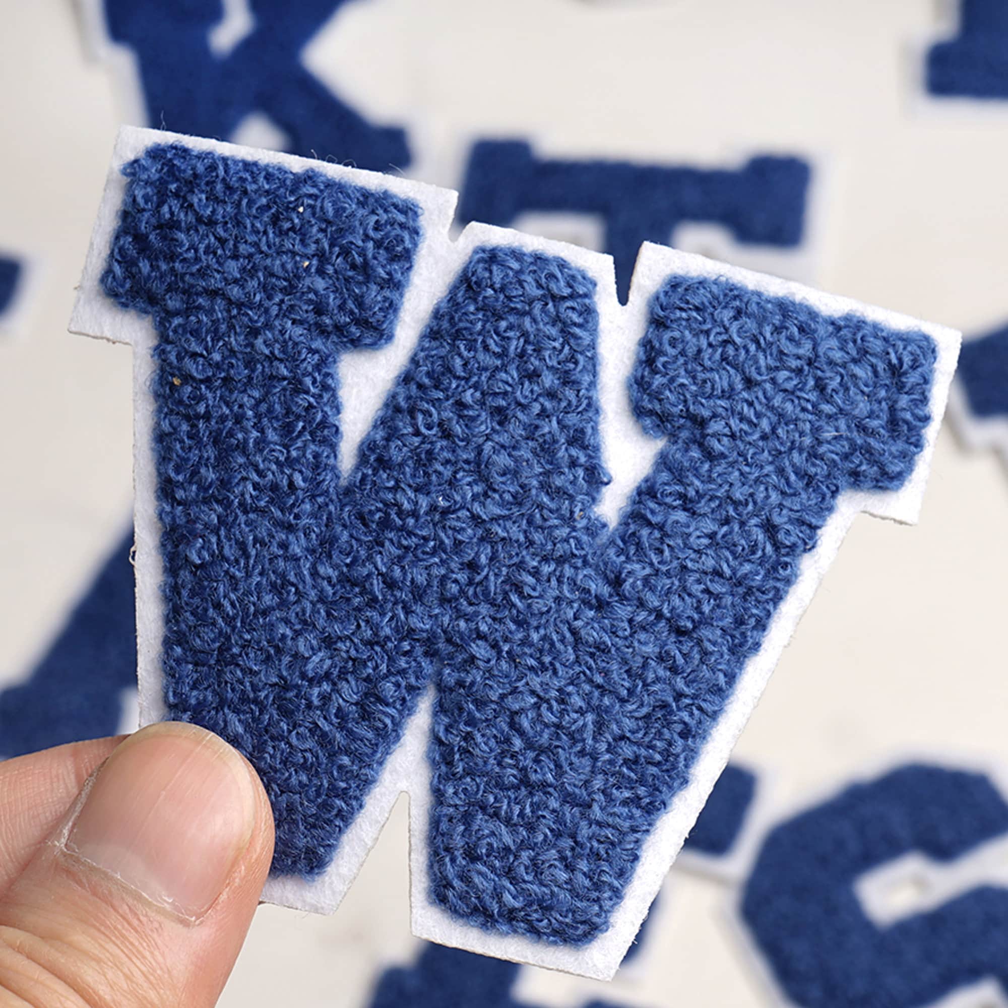 Navy Blue Letter W